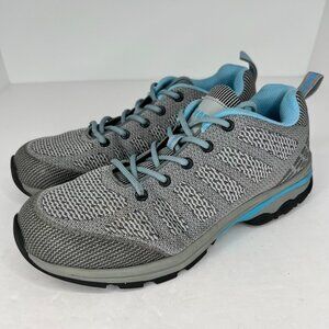 Propet Womens WBA032M Petra Gray Lace Up Waterproof Size 9.5 M Hiking Shoes